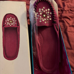 Gap pink 2005 slip on shoes moccasin style